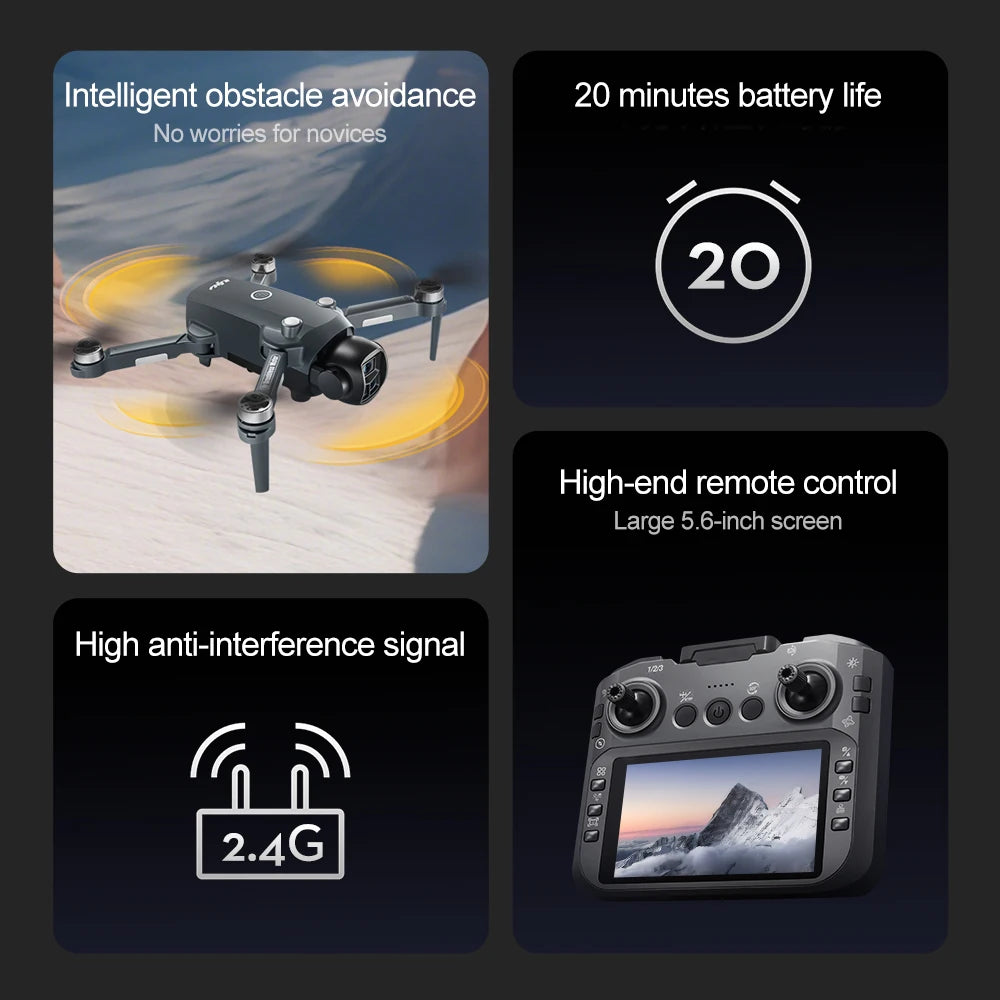 Brushless 4K FPV Drone, Foldable GPS Quadcopter with Dual HD Camera - image 9