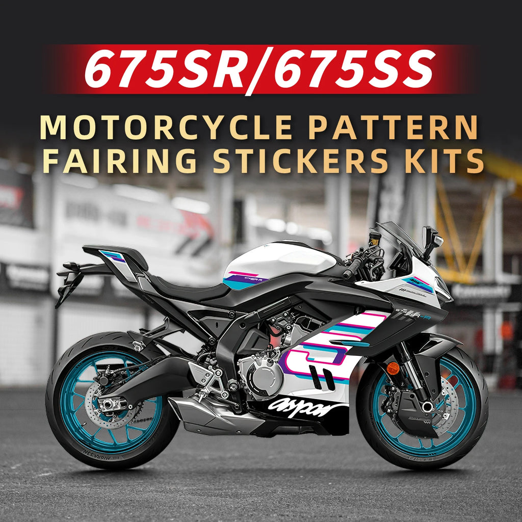Fairing Sticker Kit for CFMoto 675SR Motorcycles