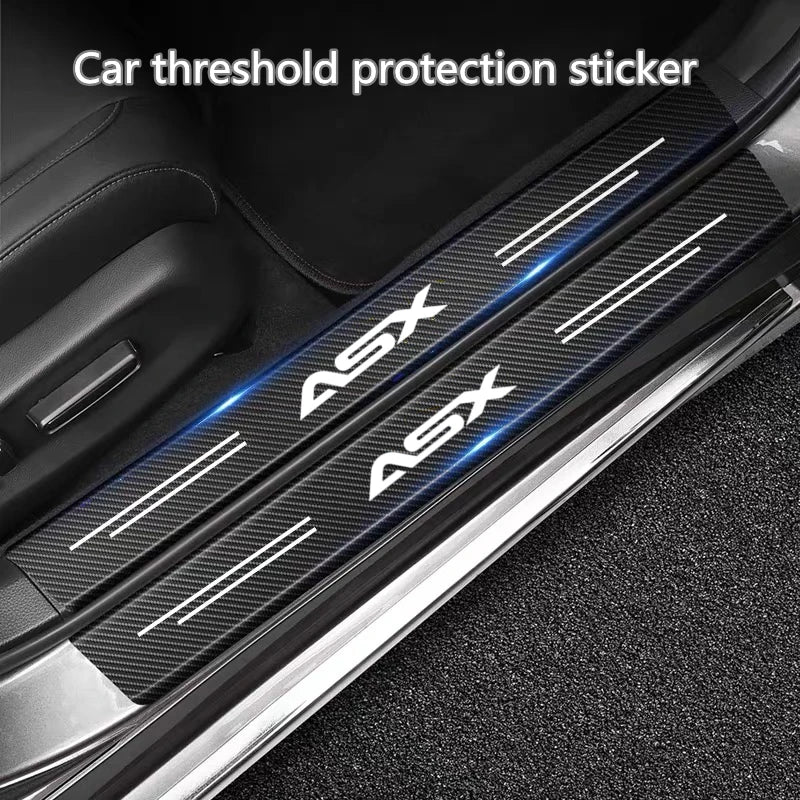 Carbon Fiber Door Threshold Sticker for Mitsubishi ASX (2010-2019)