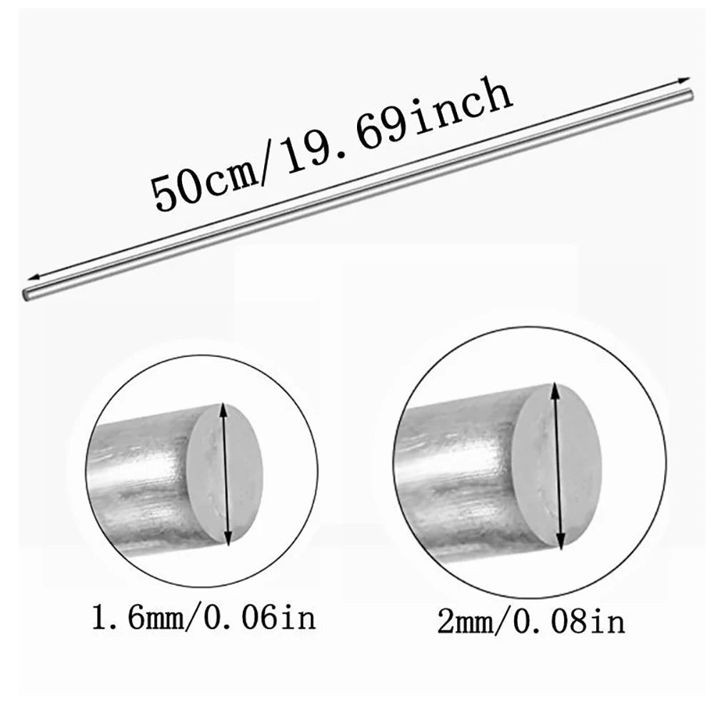 10 Meters Universal Metal Welding Wire Low Temperature Easy Melt Copper Aluminum Propane Gas Welding Wire 1.6 2.0mm Diameter