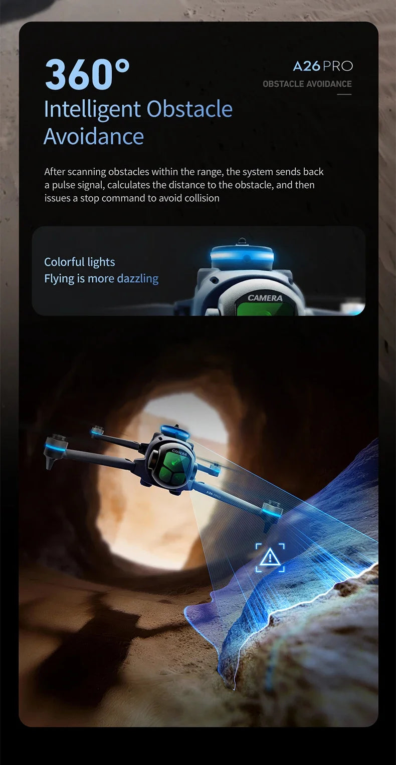 Lenovo A26 Pro 8K Triple Camera GPS Brushless Obstacle Avoidance Drone - image 15