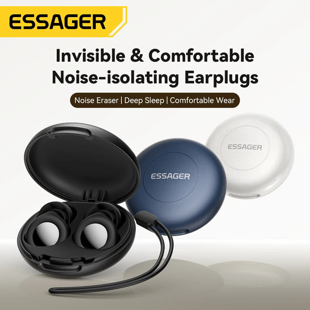 Soft Silicone Sleep Earplugs – Noise Reduction for Work & Travel