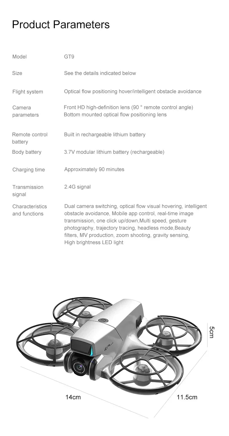 Lenovo GT9 Foldable Drone 4.3" Screen Dual Camera Brushless WiFi - image 25