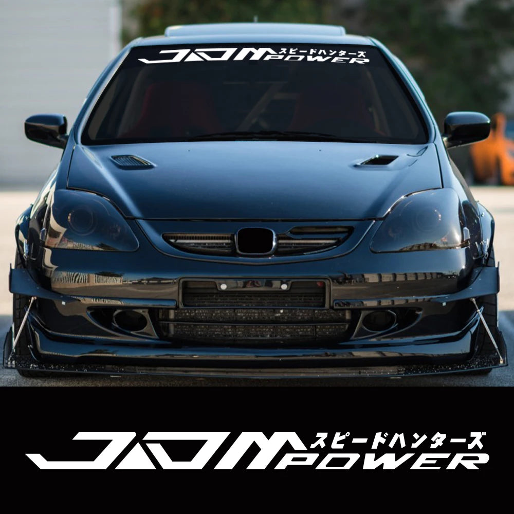 JDM Japanese Racing Vinyl Decal for Car Windshield, Waterproof - view 3