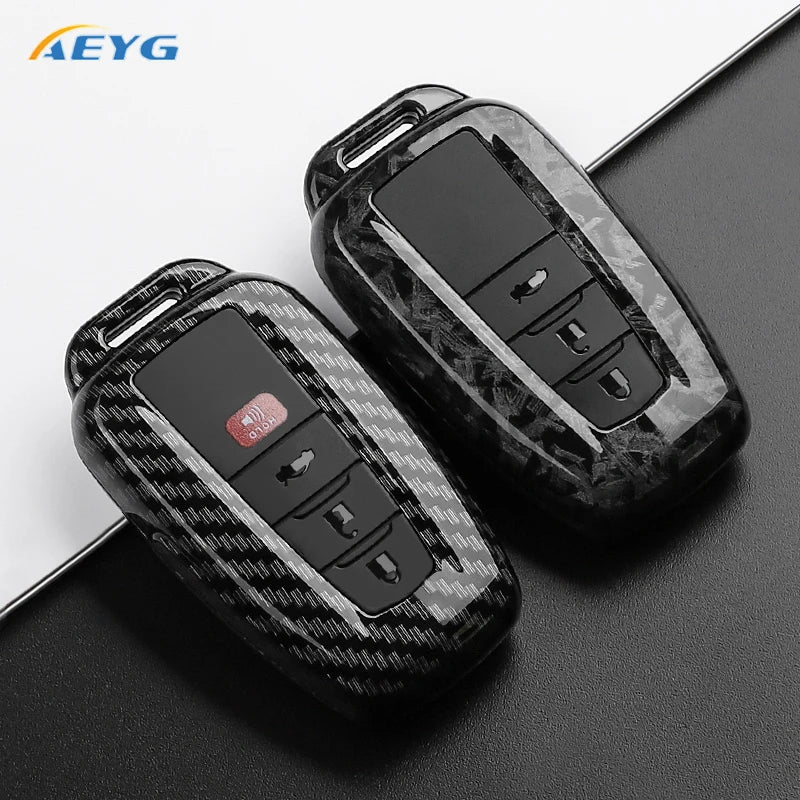 Carbon Fiber Key Fob Case for Toyota 2018-2022 Camry RAV4 Prius - image 5