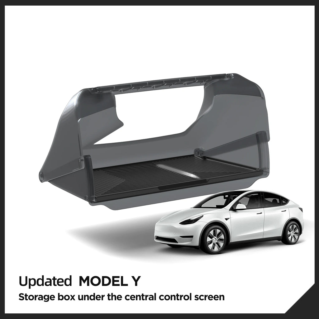 Under Screen Hidden Storage Box for Tesla Model Y 2024