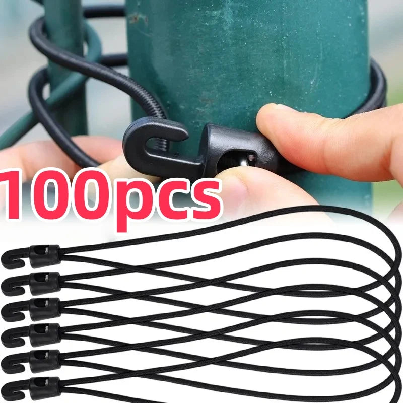 Bungee Cords with Hooks, 10/50/100 Pack – High Elasticity