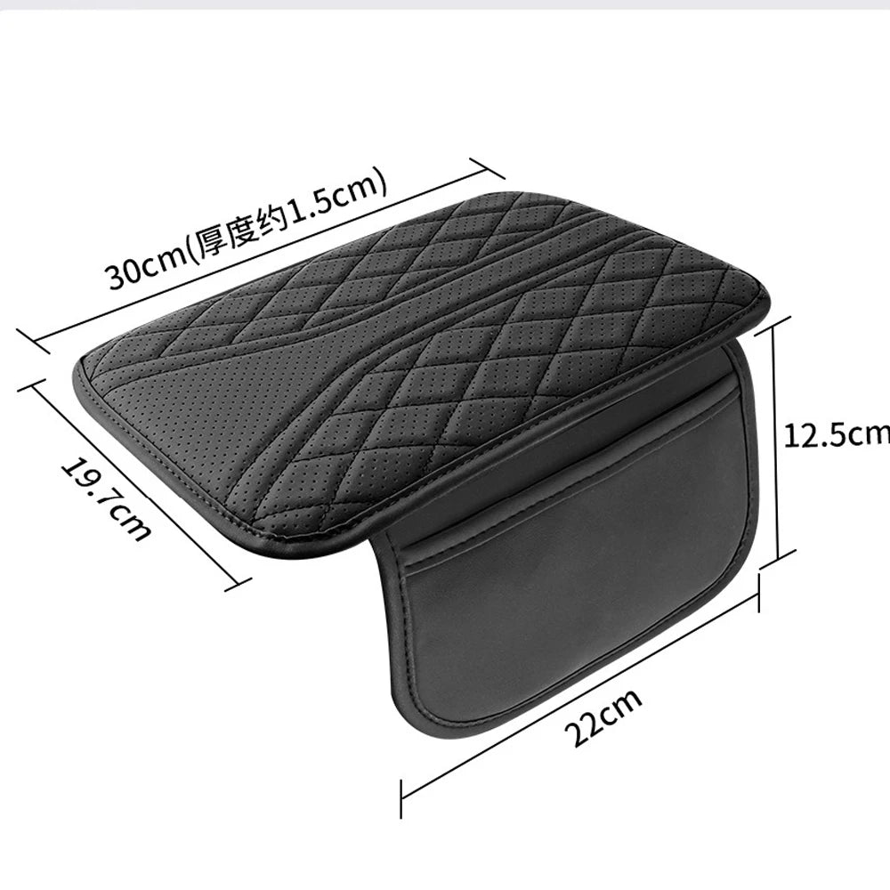 Car Armrest Storage Bag and Center Console Riser Pad