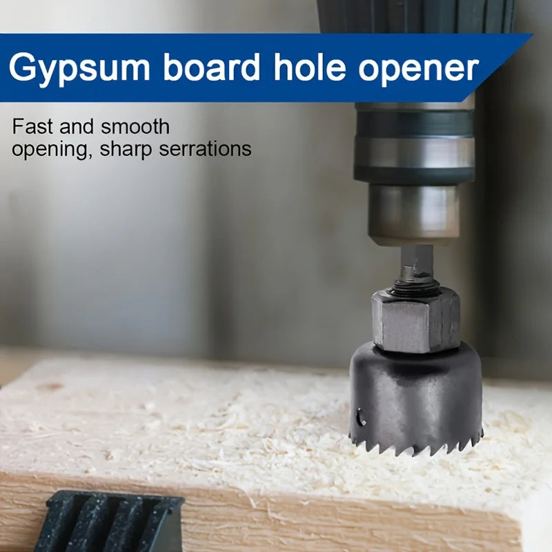 11-Piece Hole Saw Kit 19–64mm with Case – Wood, PVC & Drywall