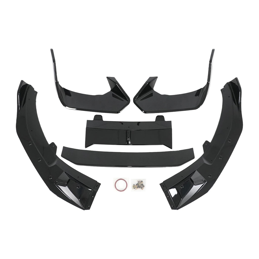 Kia Stinger Front Bumper Lip Spoiler 2018-2023 Glossy Black - image 2