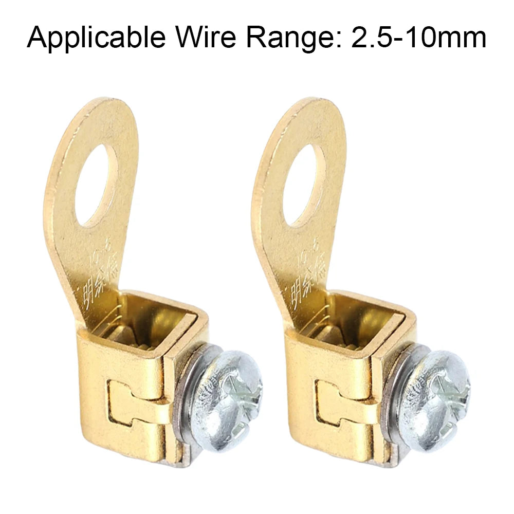 Solderless Copper Battery Cable Terminal Connectors, 6mm Hole