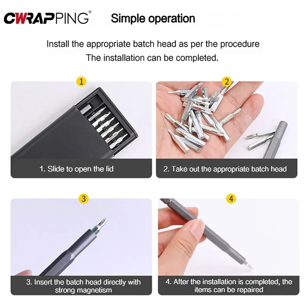 25-in-1 Precision Screwdriver Set for Home & Auto Repair - image 5