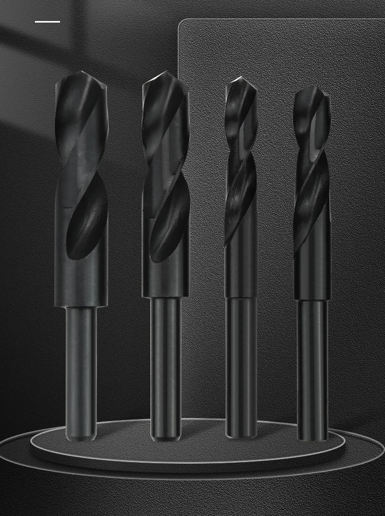 ABAOTE Reduced Shank Nitride Coating Twist Drill HSS Twist Drill Bit 13MM-50MM Hole Cutter For Wood/Metal Drilling Bit Gun Drill