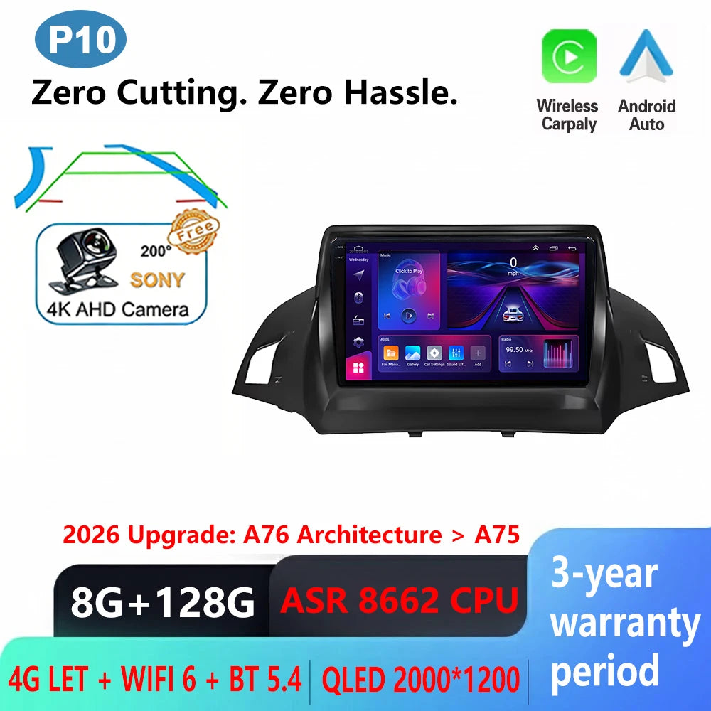 Ford C-MAX/Kuga/Escape Car Radio with GPS & Wireless CarPlay - image 17