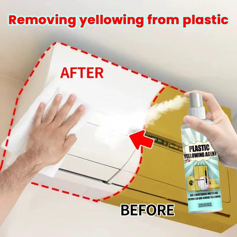 Plastic Yellowing Remover Spray for Air Conditioners and Home Appliances