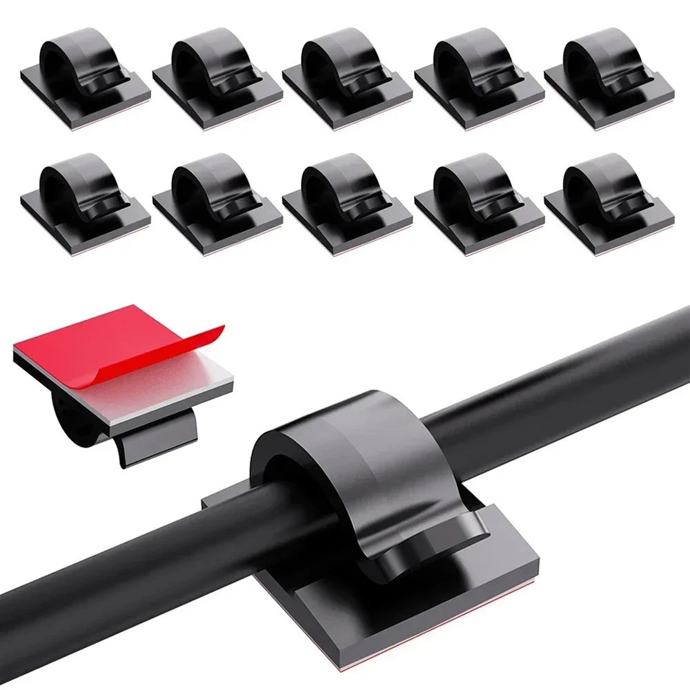 Self-Adhesive Cable Management Clips, 20/40 Pack
