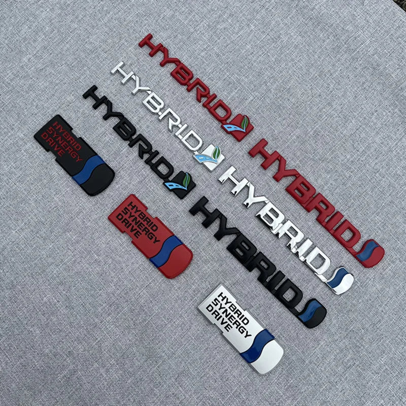 Hybrid Logo Emblem Badge Decal Sticker for Car Body
