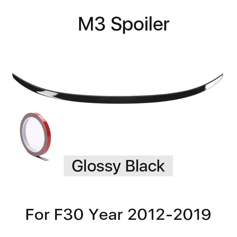 BMW 3 Series F30 F31 F35 Carbon Fiber Style Rear Spoiler Kit - image 7