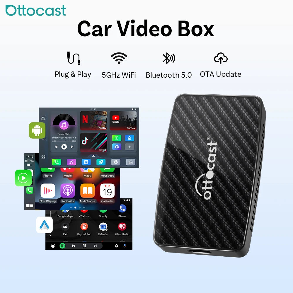 Ottocast Play2Video PRO: Wireless CarPlay & Android Auto Adapter - image 6