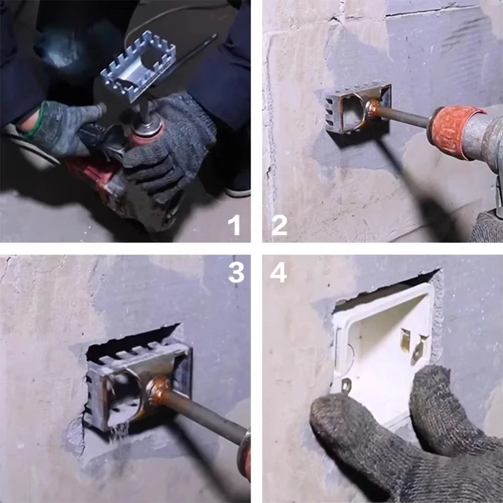 SDS Plus Square Hole Opener for Electrical Box - Rotary Hammer - image 5