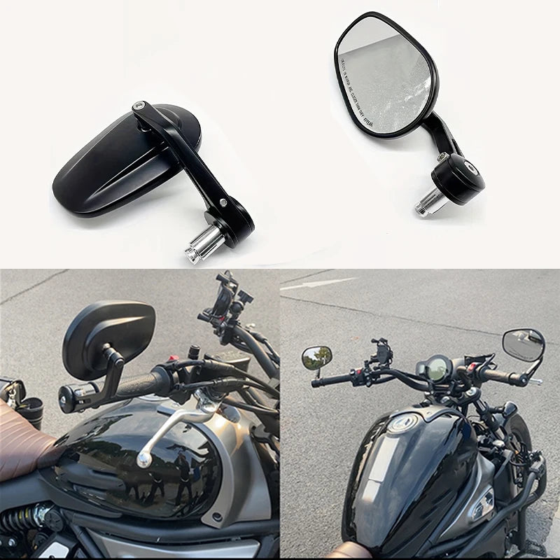 Handlebar Rearview Mirrors for Harley Motorcycles
