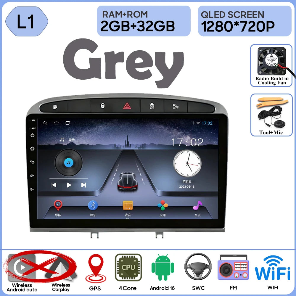 9" Android Car Radio for Peugeot 408/308 with Wireless CarPlay - image 18