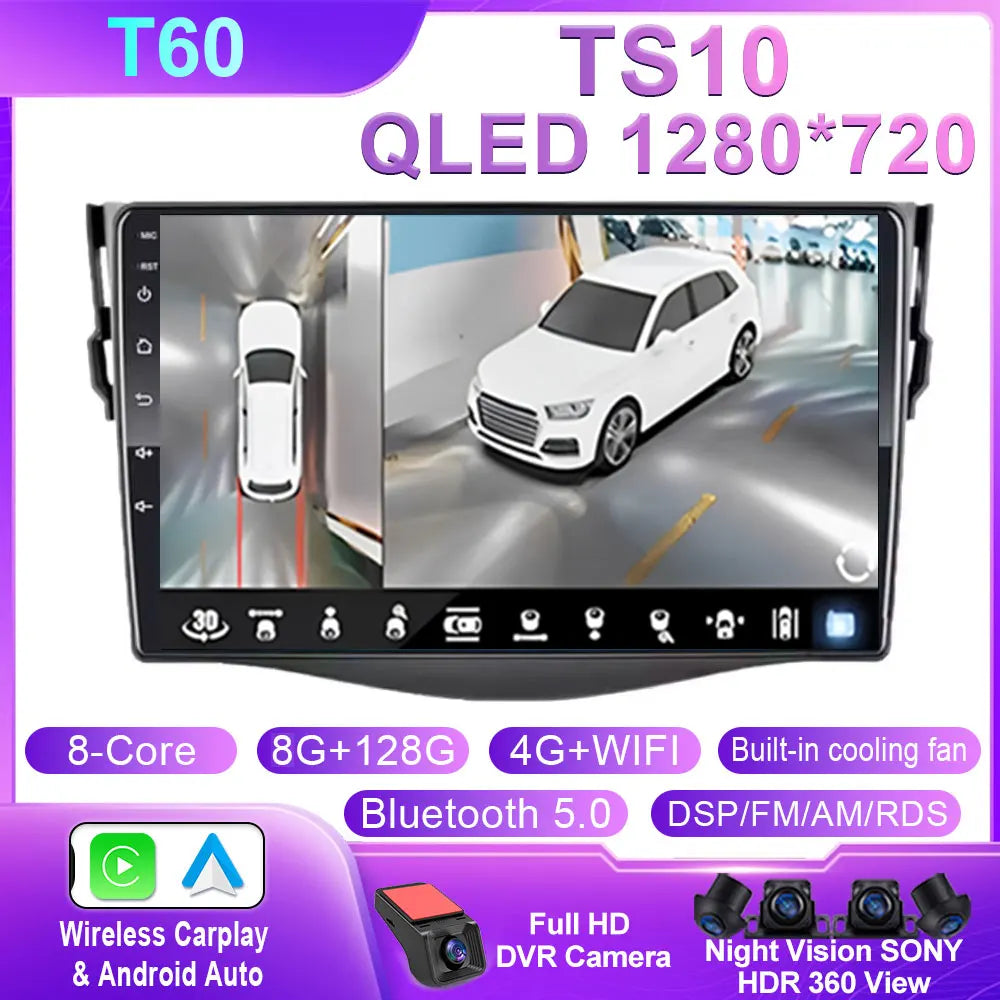 9-Inch Touchscreen Toyota RAV4 Android GPS Carplay Stereo 2005-2013 - image 10