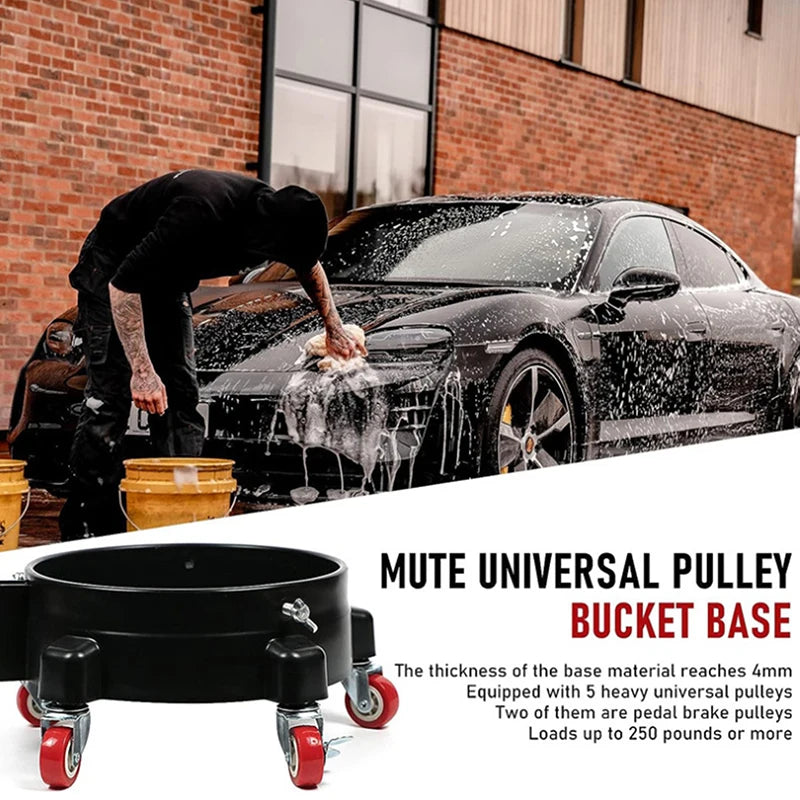 Rolling Bucket Dolly with Wheels for Car Wash and Detailing