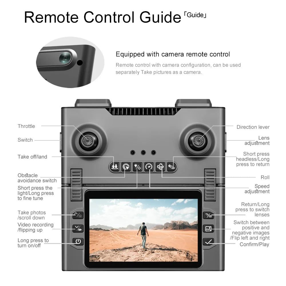 M66 Foldable Drone with 4.3-inch Screen Remote, 4K Dual Camera, 5G FPV - image 27