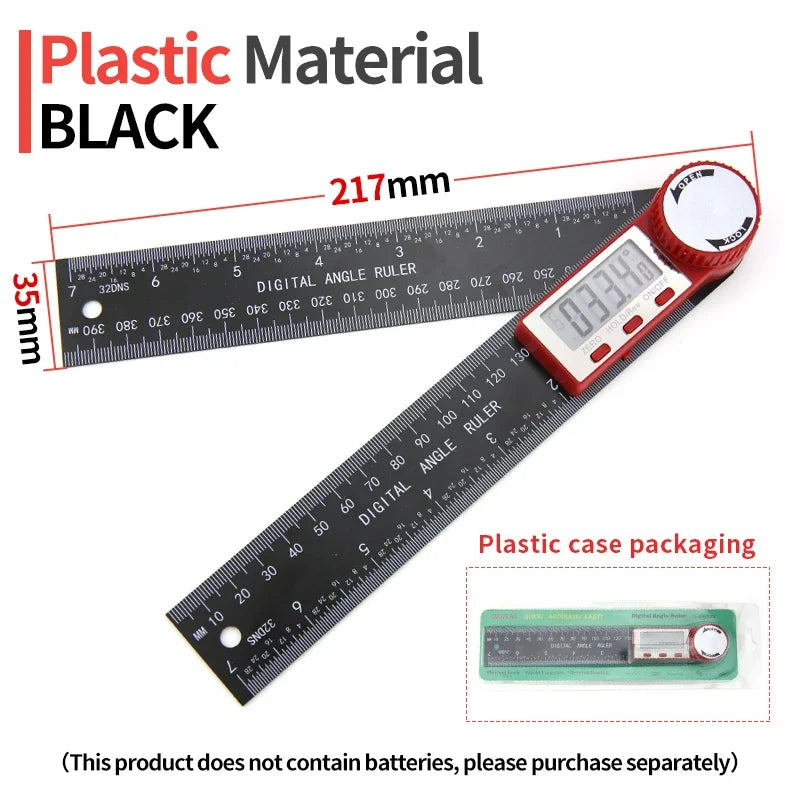 Digital Angle Gauge Protractor 0-360° LCD Display 200mm Measuring Tool - image 20
