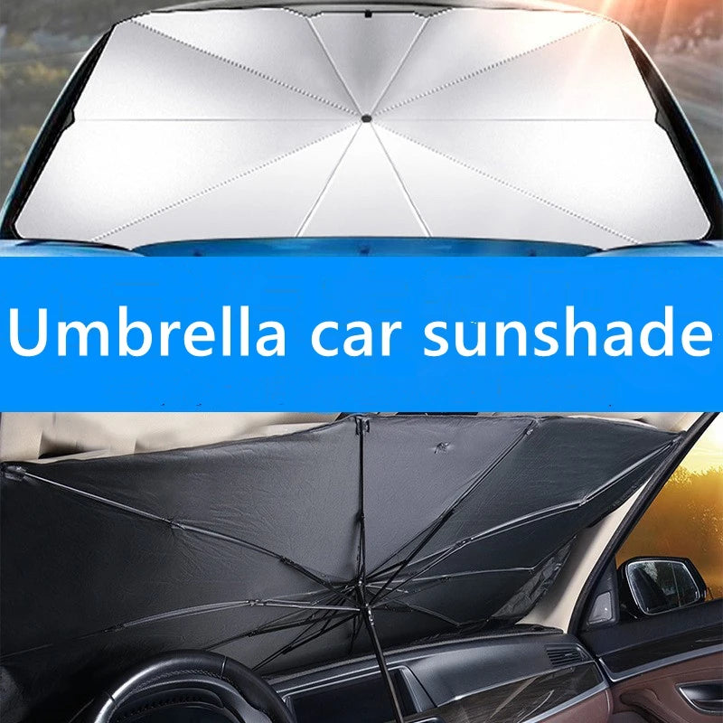 Retractable Umbrella Windshield Sun Shade
