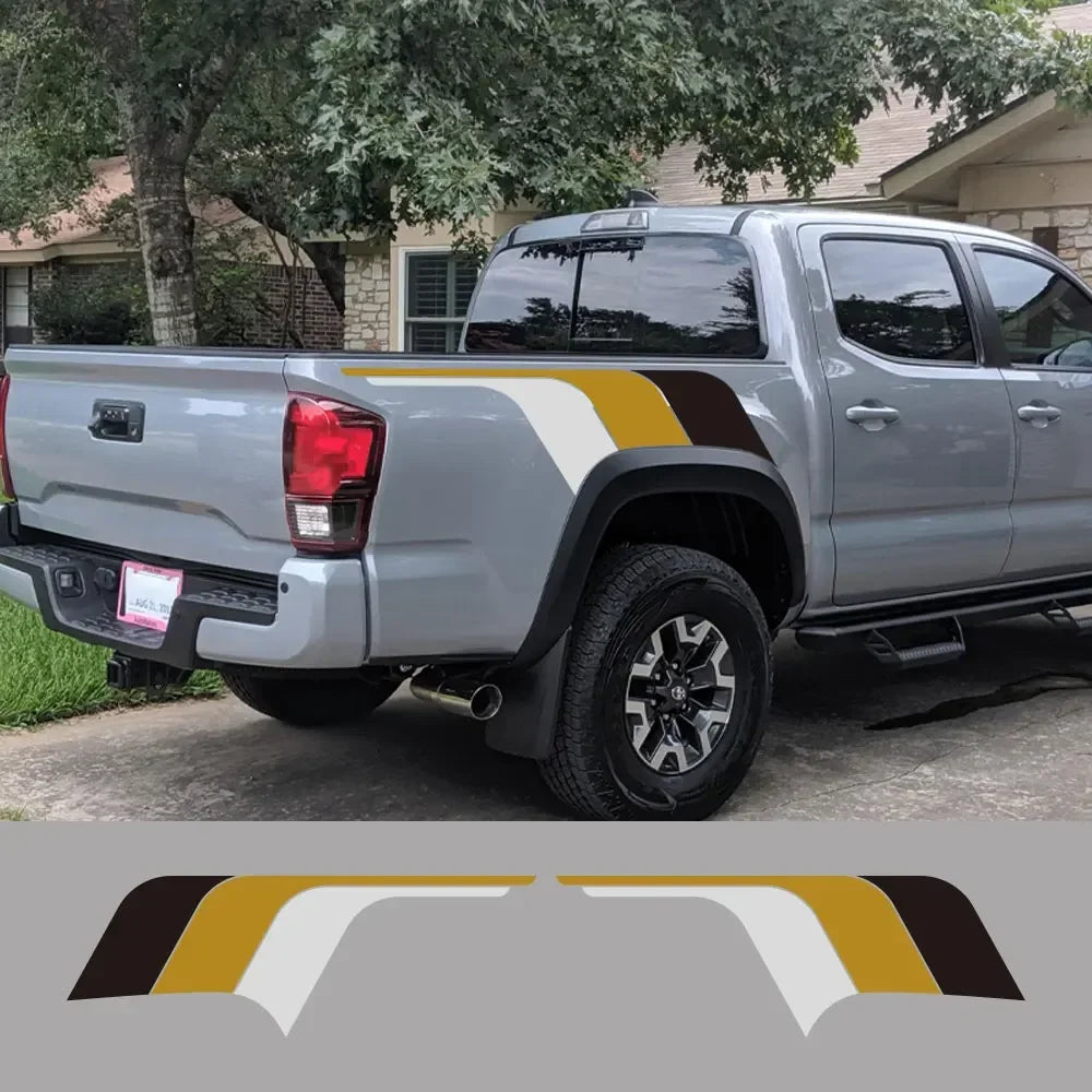 Truck Bed Side Mudslinger Decals for Toyota Tacoma, 2pc