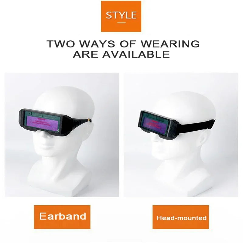 Welding Goggles Automatic Solar Automatic Darkening Safety Glasses UV Protective Welding Goggles Welder Glasses Protective Tools