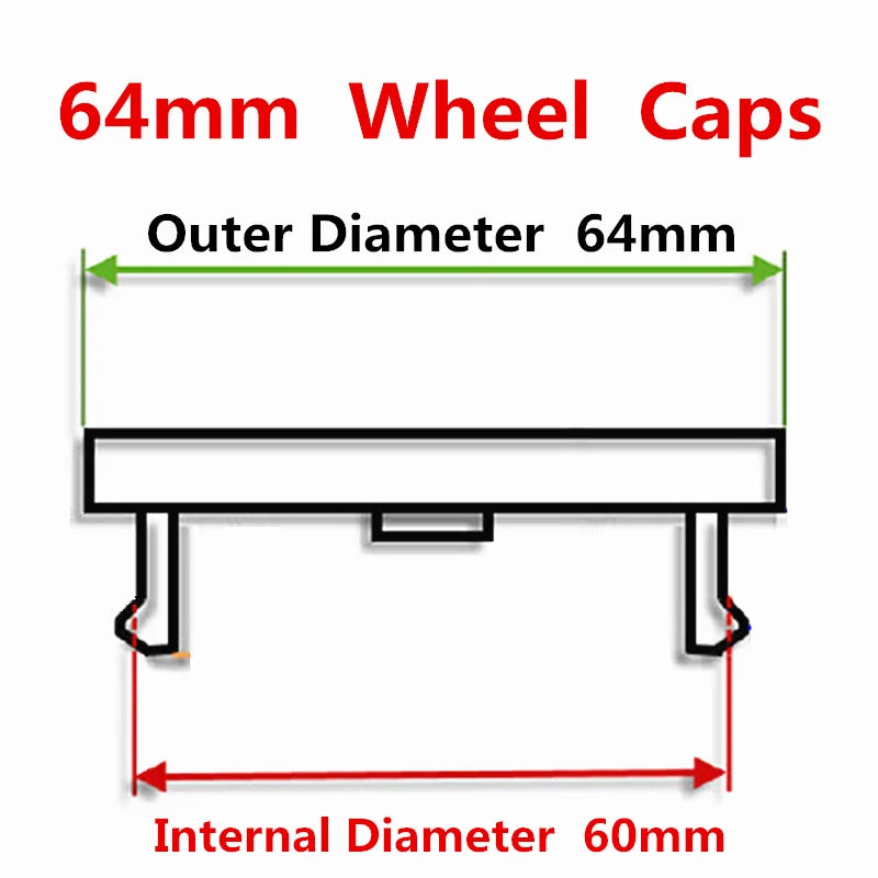 4x Opel Logo Hub Caps 54-68mm Dustproof Wheel Rim Covers - image 6