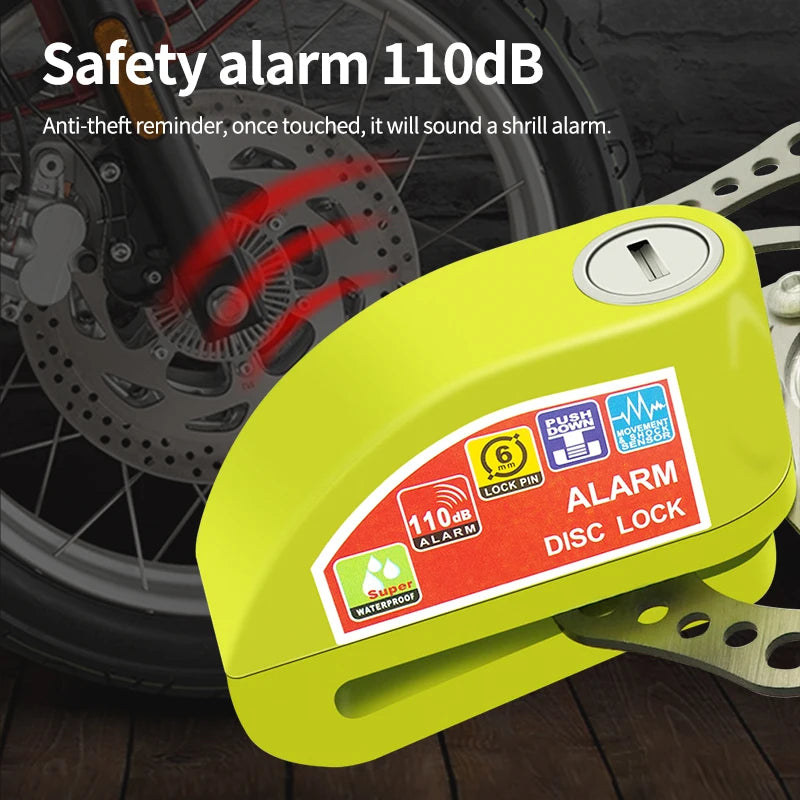 Aluminum Disc Lock Alarm for Motorcycles & Bicycles - image 3