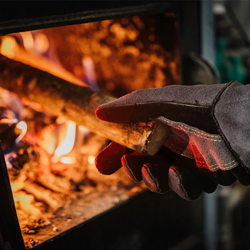 Welding Gloves, Tig/Mig Welding Glove, BBQ Oven Glove, Guantes Para Soldar, Heat-Insulated Mittens