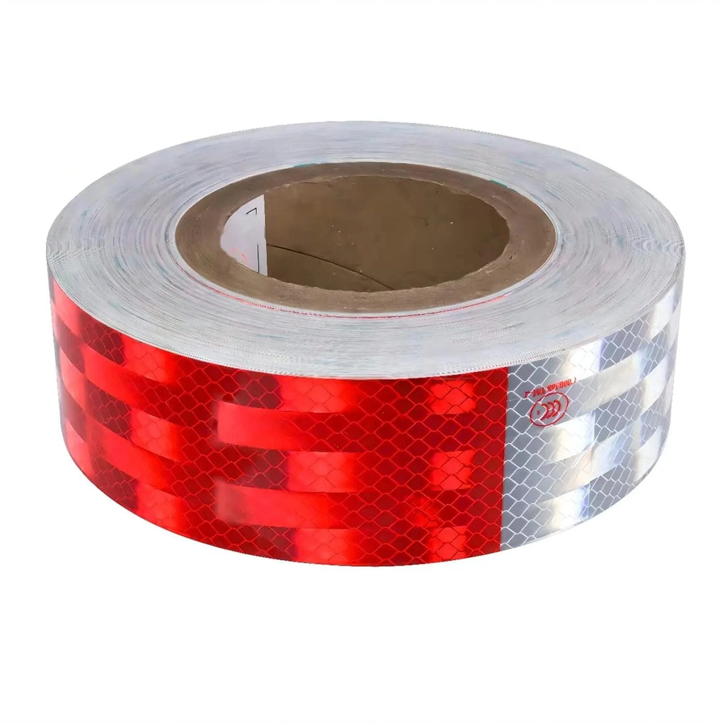 2in x 200ft Red/White Reflective Safety Tape – Waterproof