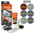Headlights Restoration Kit Car Headlight Polisher Restorer Polishing  Chemical Polishing Paste Kit Auto Headlamps Wax Sanding
