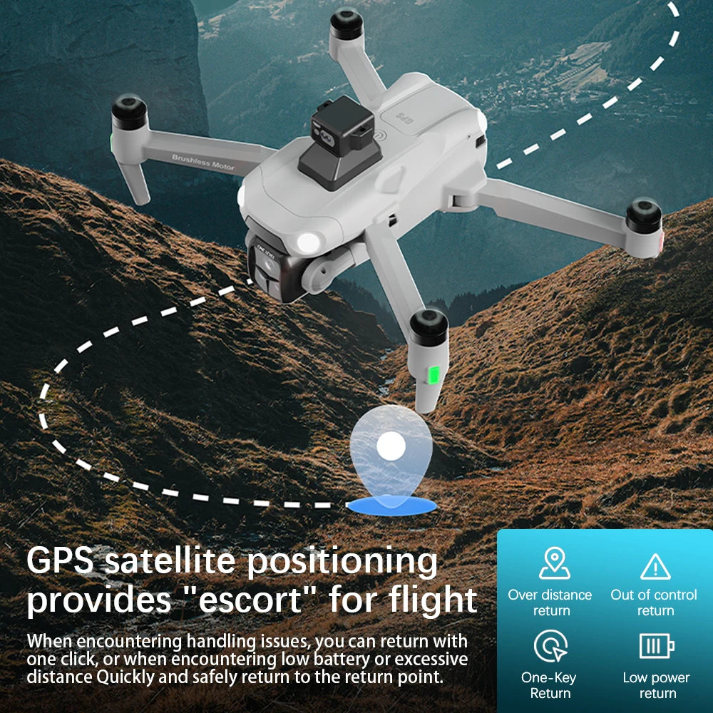 Lenovo A1R GPS Drone 4K/8K Brushless Motor FPV Foldable Quadcopter - image 3