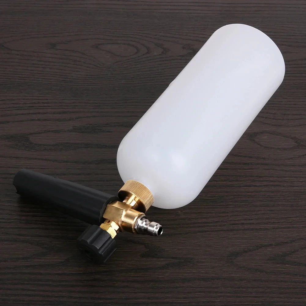 1L car wash foam gun, adjustable high pressure soap foamer with quarter inch connector