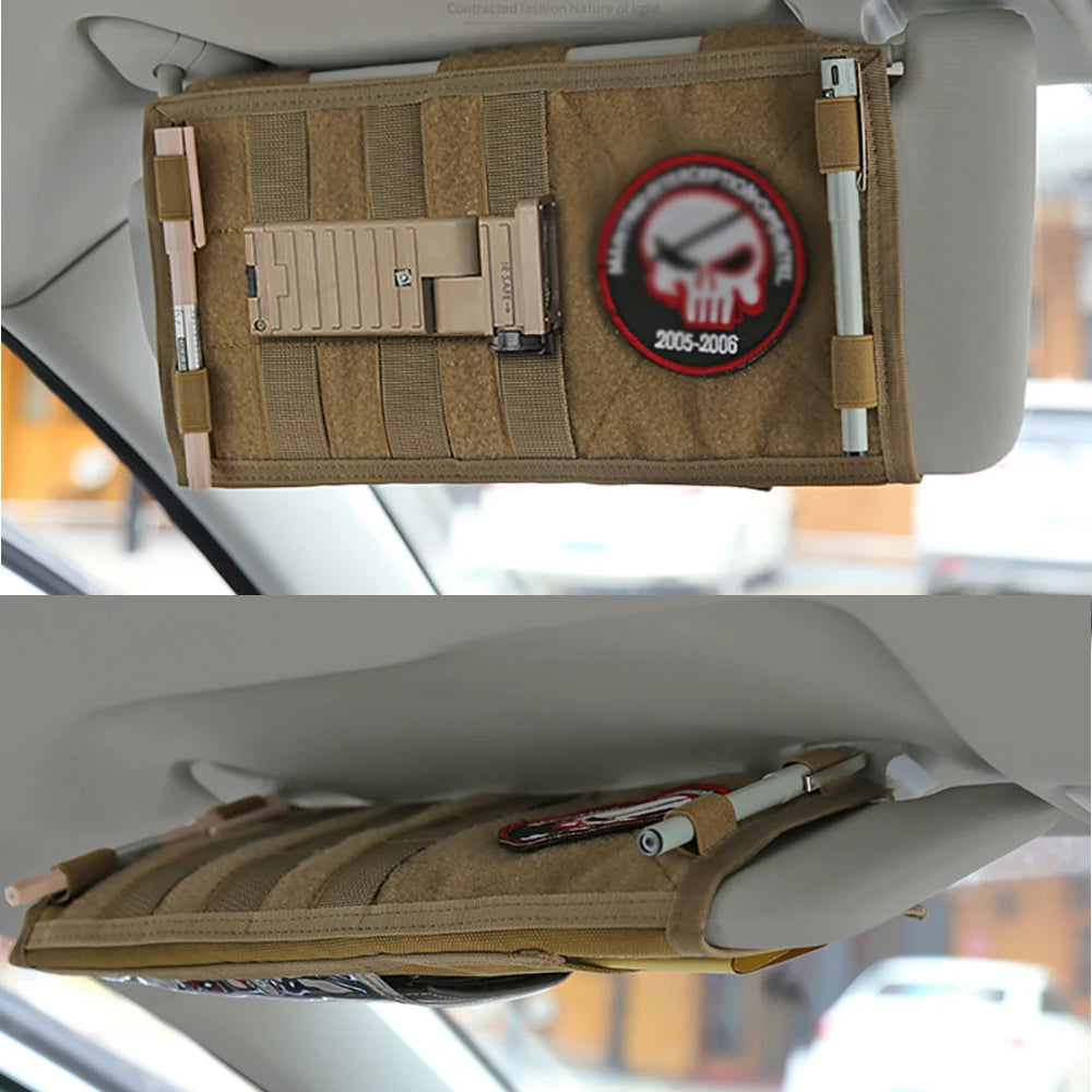 MOLLE Sun Visor Organizer Pouch for Cars and Trucks