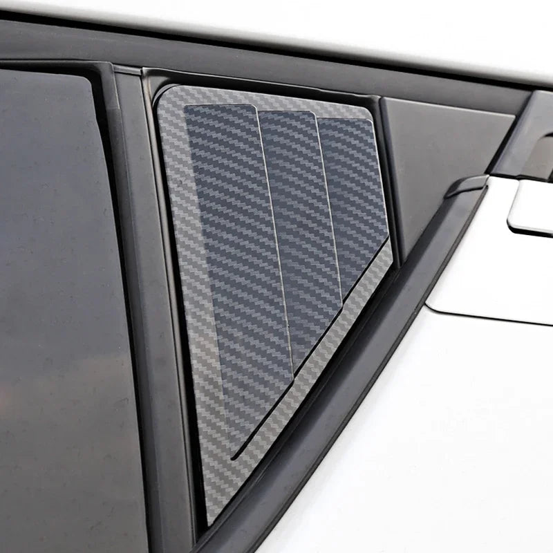 Carbon Fiber Rear Window Cover Trim for Toyota C-HR 2016-2022 - image 3
