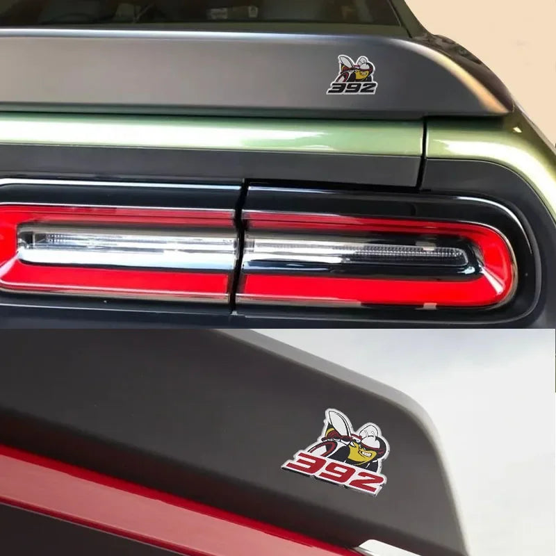 3D Aluminum Number Script Sticker for Car Hood, Fender and Trunk