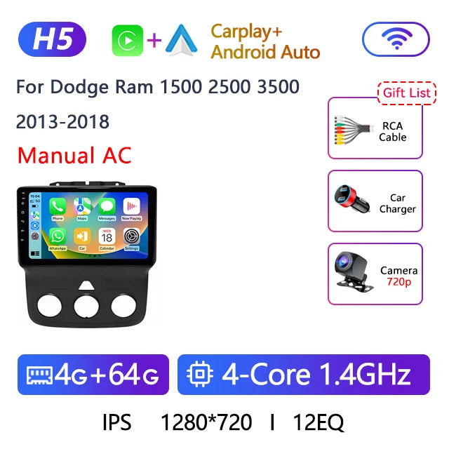 9" Android 12 Car Stereo for Dodge Ram 1500-3500, 6GB+128GB - image 31