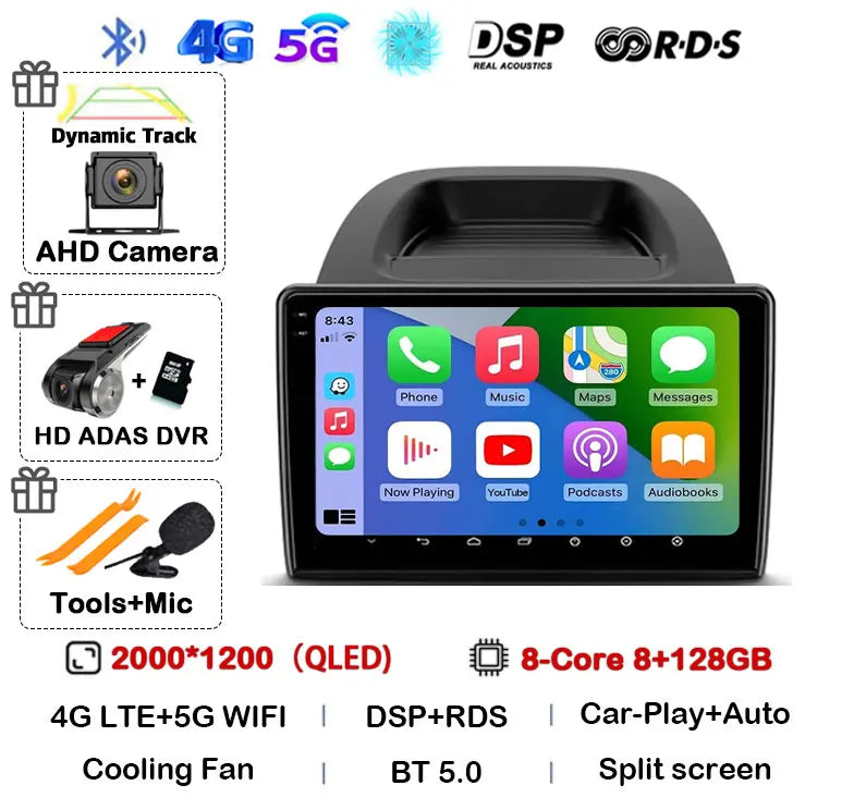 Ford EcoSport 2017-2023 Android 16 Car Stereo GPS CarPlay Touchscreen - image 17