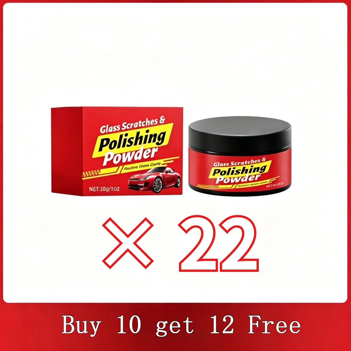 Car Glass Scratch Repair Polishing Powder for Window Surfaces
