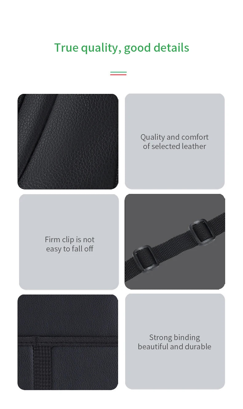 PU Leather Front Seat Gap Handbag Holder Organizer