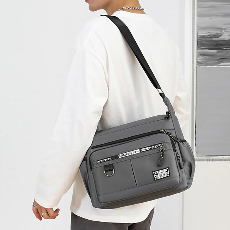 Men's Multi-Pocket Crossbody Shoulder Messenger Bag