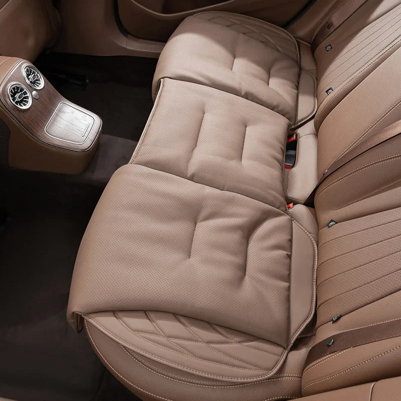 Synthetic Leather Car Seat Cushion with Lumbar Section