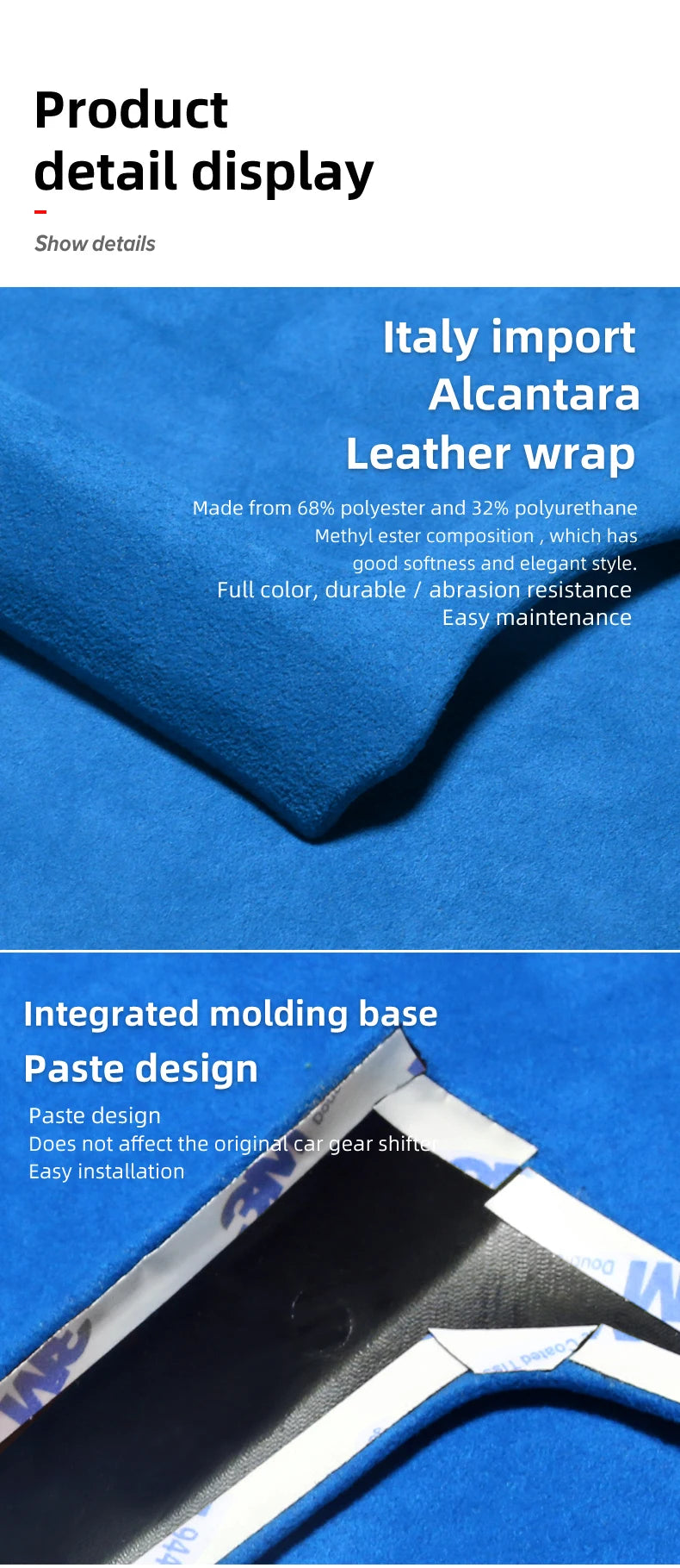 Suede Dashboard Panel Cover Trim for BMW 3 Series F30 and 4 Series